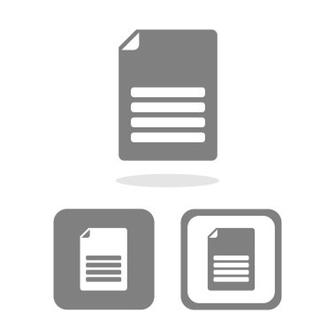 Dosya simgesi herhangi bir kullanım için harika. Vektör Eps10.