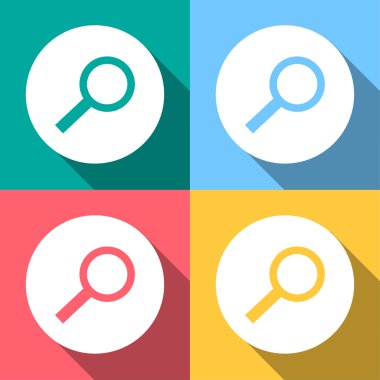 Arama simgeleri herhangi bir kullanım için büyük ayarlayın. Vektör Eps10.