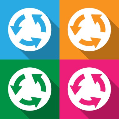 Yenileme simgeleri herhangi bir kullanım için büyük ayarlayın. Vektör Eps10.