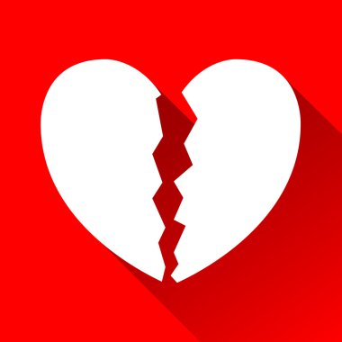 kırık kalp simgeleri herhangi bir kullanım için büyük ayarlayın. Vektör Eps10.