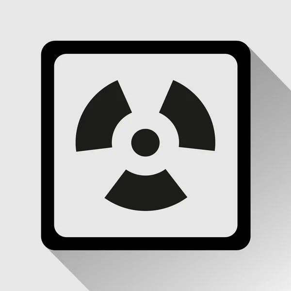 Radioactivity sign icon great for any use. Vector EPS10. — Stock Vector