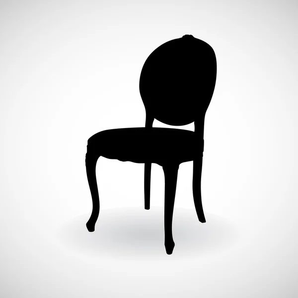 Ícone de cadeira grande para qualquer uso. Vetor EPS10 . — Vetor de Stock