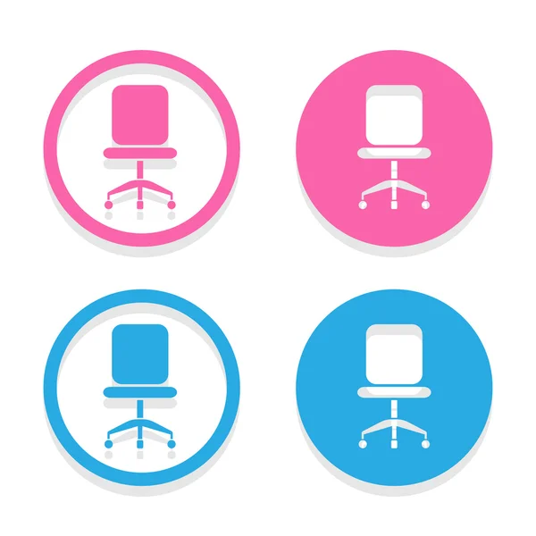 Ícones de cadeira definir grande para qualquer uso. Vetor EPS10 . — Vetor de Stock