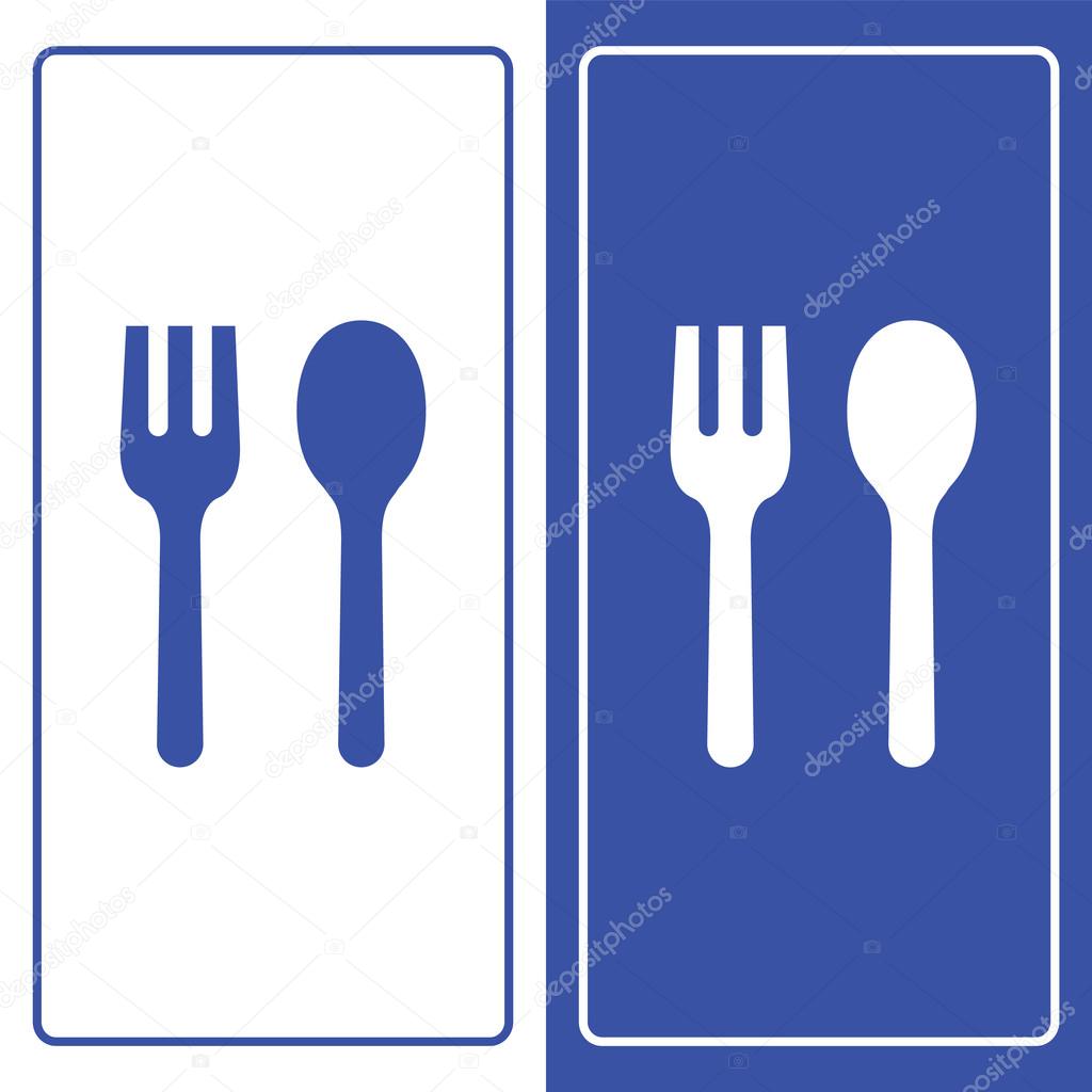 fork spoon icons set great for any use. Vector EPS10.