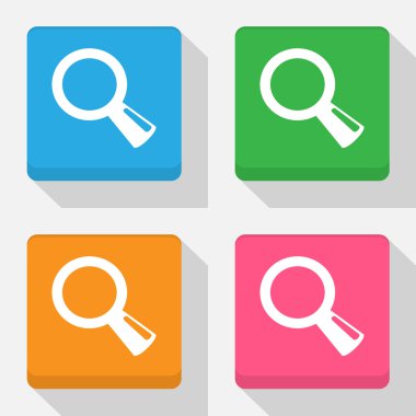 Arama simgeleri herhangi bir kullanım için büyük ayarlayın. Vektör Eps10.