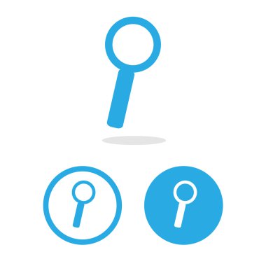 Arama simgeleri herhangi bir kullanım için büyük ayarlayın. Vektör Eps10.