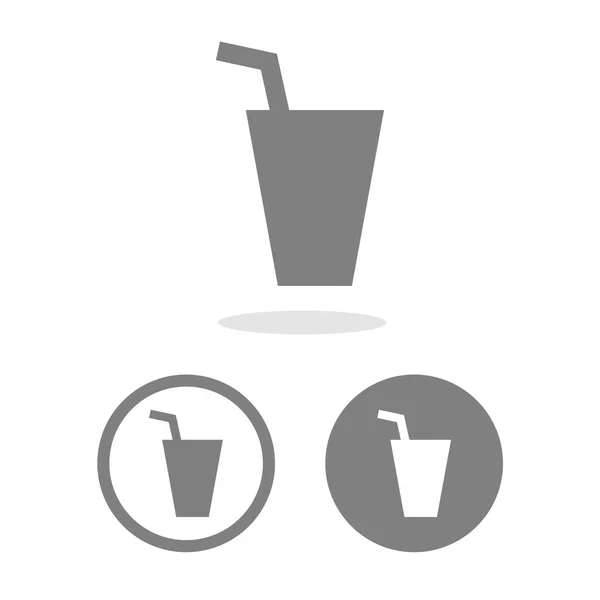 Drinks & beverages icons set great for any use. Vector EPS10. — Stock Vector