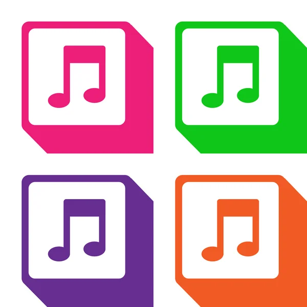 Ícones musicais definir grande para qualquer uso. Vetor EPS10 . — Vetor de Stock
