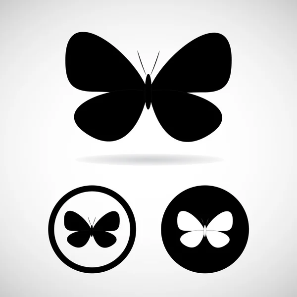 Los iconos de fondo de mariposa son ideales para cualquier uso. Vector EPS10 . — Vector de stock