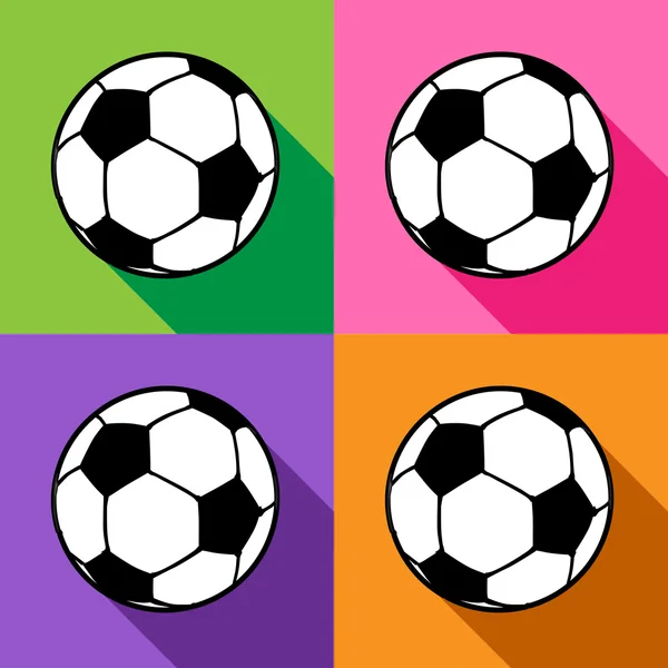 Icone di calcio impostato grande per qualsiasi uso. Vettore EPS10 . — Vettoriale Stock