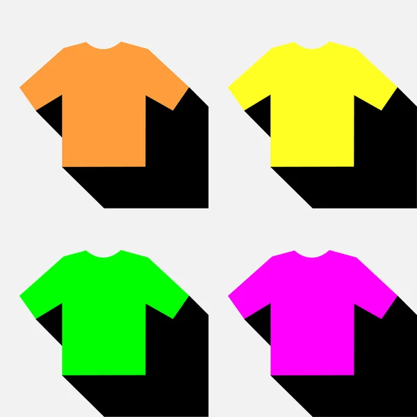 T-shirt icons set great for any use. Vector EPS10. — Stock Vector