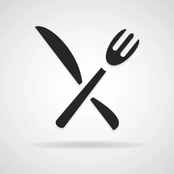 Icone per forchetta e coltello ideali per qualsiasi uso. Vettore EPS10 . — Vettoriale Stock