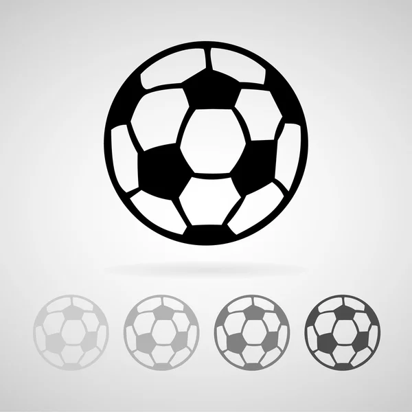 Icona di calcio grande per qualsiasi uso. Vettore EPS10 . — Vettoriale Stock
