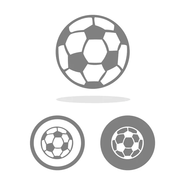 Icona di calcio grande per qualsiasi uso. Vettore EPS10 . — Vettoriale Stock