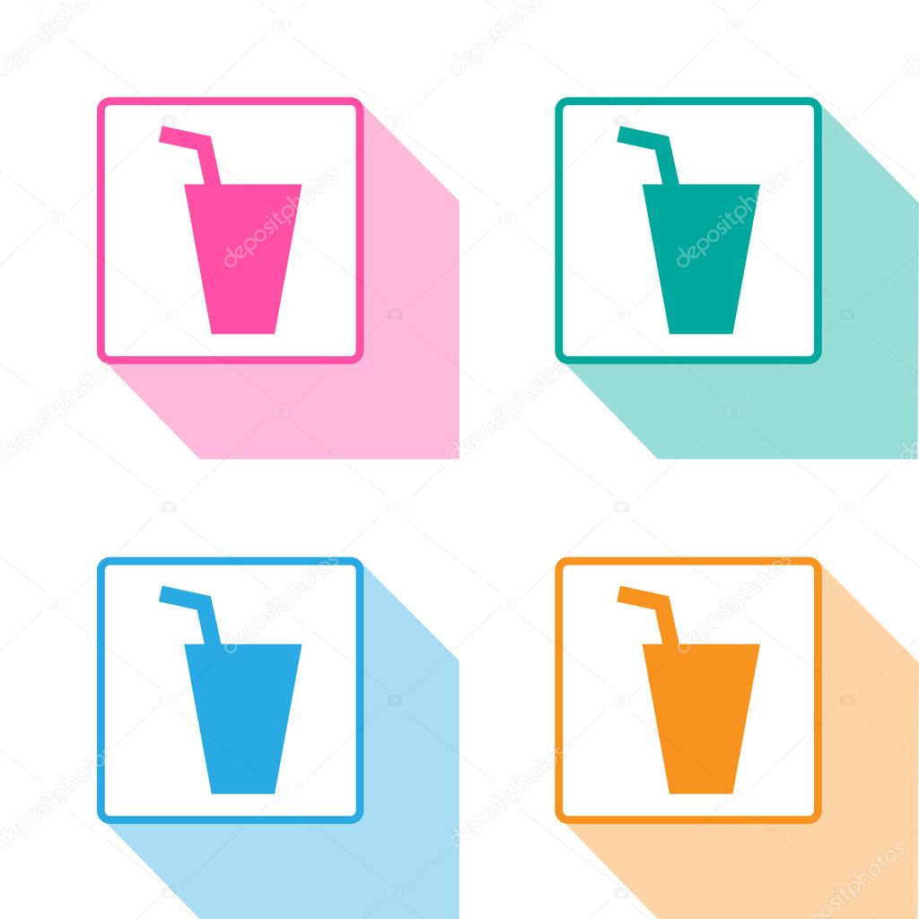 drinks & beverages icons set great for any use. Vector EPS10.
