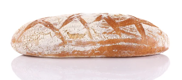 Pane di grano saraceno fette primo piano su sfondo bianco . — Foto Stock