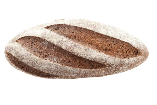 Loaf of rye bread on a white background isolate — Stock Photo, Image