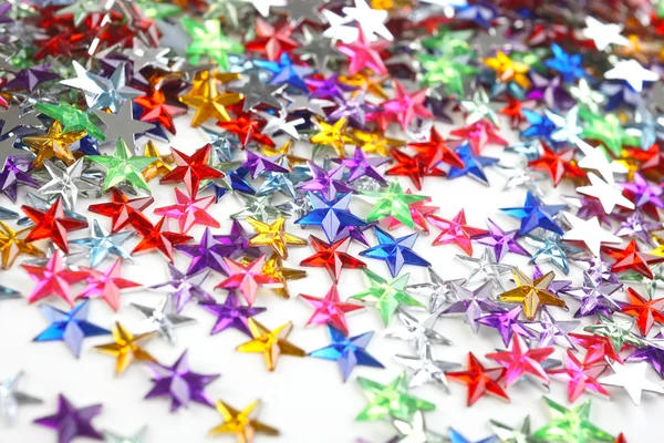 Estrelas coloridas confetti — Fotografia de Stock