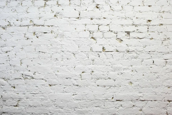 Fondo de pared de ladrillo pintado blanco. —  Fotos de Stock