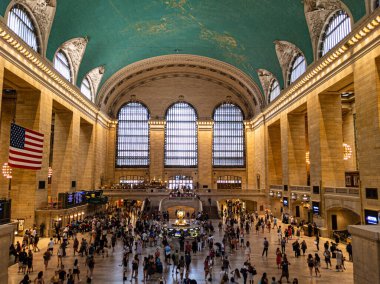 New York, Grand Central İstasyonu 'nda yoğun bir gün.