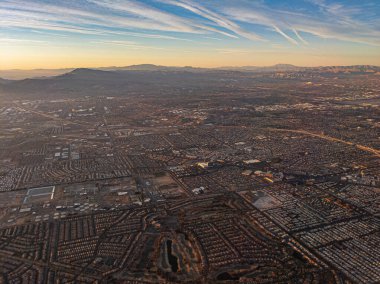 Las Vegas 'ın varoşlarının gündoğumu manzarası