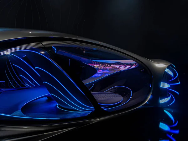 Las Vegas Stycznia 2020 Wnętrze Samochodu Koncepcyjnego Mercedes Benz Vision — Zdjęcie stockowe