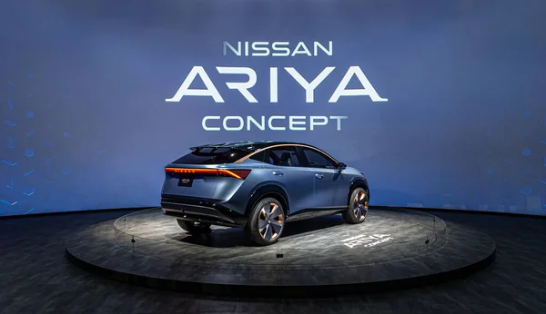 Las Vegas January 2020 Nissan Ariya Concept Car Consumer Electronics 스톡 사진