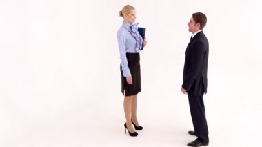 İş toplantısı için işadamı geliyor