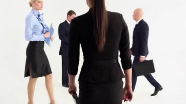 İş Merkezi koridorlarında