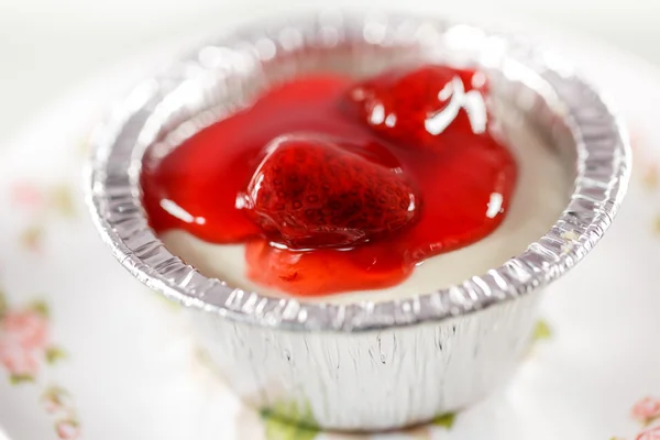 Strawberry cheese pie — Stock Photo, Image