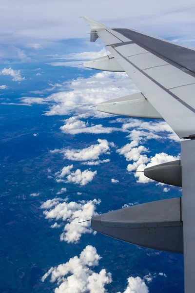 Cloud sky view from air plane window — Stock Photo, Image
