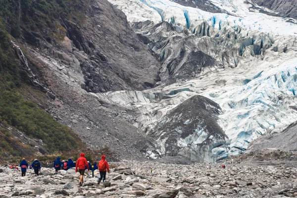 Trekking iz Franz Josef Glaci üzerinde yürüme parkur grubu