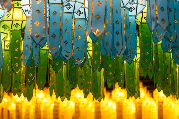 Northern Thai Style Lanterns at Loi Krathong — Stock Photo, Image