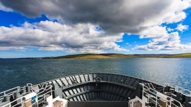 Lerwick, Shetland, feribot tekne önü