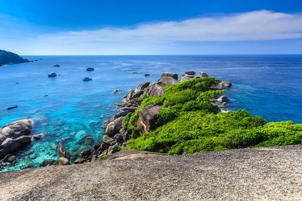 Vista aérea de la isla tropical, Similan, Tailandia — Foto de Stock