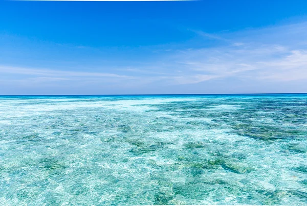 Mar cristalino de ilha tropical — Fotografia de Stock