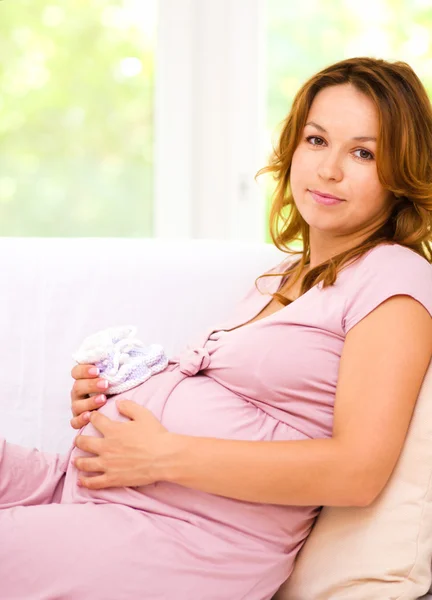 Imagen de la mujer embarazada — Foto de Stock