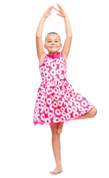 Cute girl dancing — Stock Photo, Image