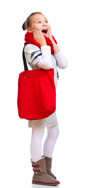 Cute girl with shopping bags — Stock Photo, Image