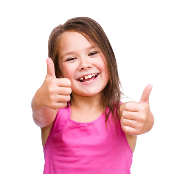 Cute girl is holding her face in astonishment — Stock Photo, Image