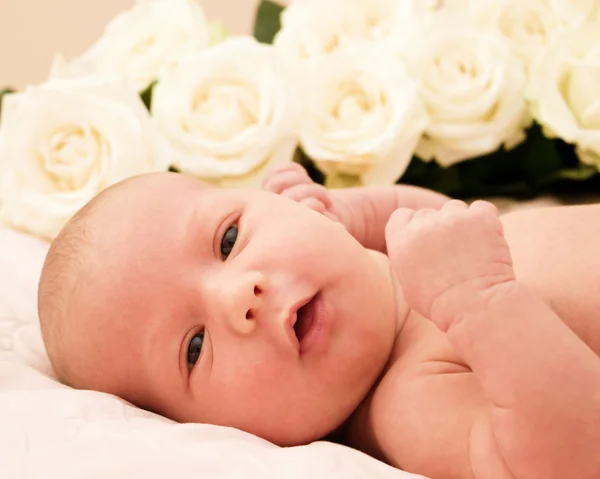 Roztomilé dítě novorozenec — Stock fotografie
