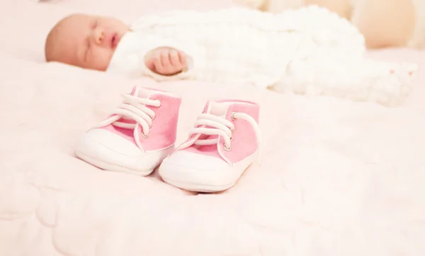 Bebê adorável recém-nascido — Fotografia de Stock