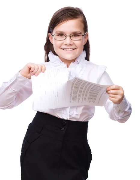 Young girl business — Stock Photo, Image