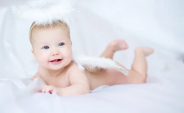 Adorable angel baby — Stock Photo, Image