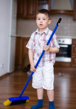 Temizlik. Temizlemenizi çocuk