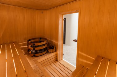Finlandiya saunası, klasik ahşap sauna.