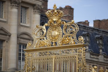 Versailles Sarayı detaylı çit Paris yakınlarında güzel kapısı