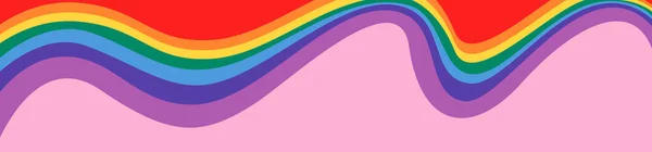 Abstract Illustration Lgbtq Pride Banner Header Isolated Pink Background — Stock Photo, Image