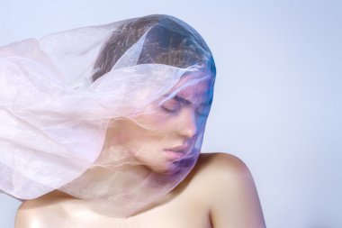 Güzel bir kızın güzel portresi.