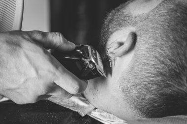 Berber Dükkanı sakallı adam